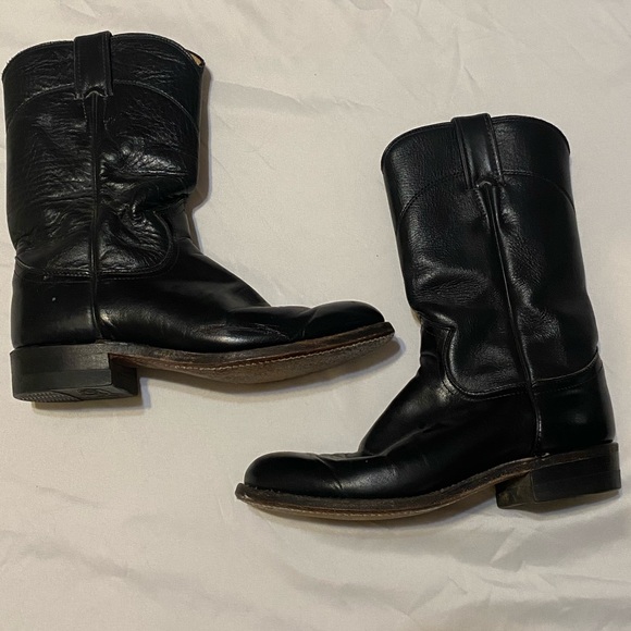 JUSTIN BLACK BOOTS! - Picture 1 of 8